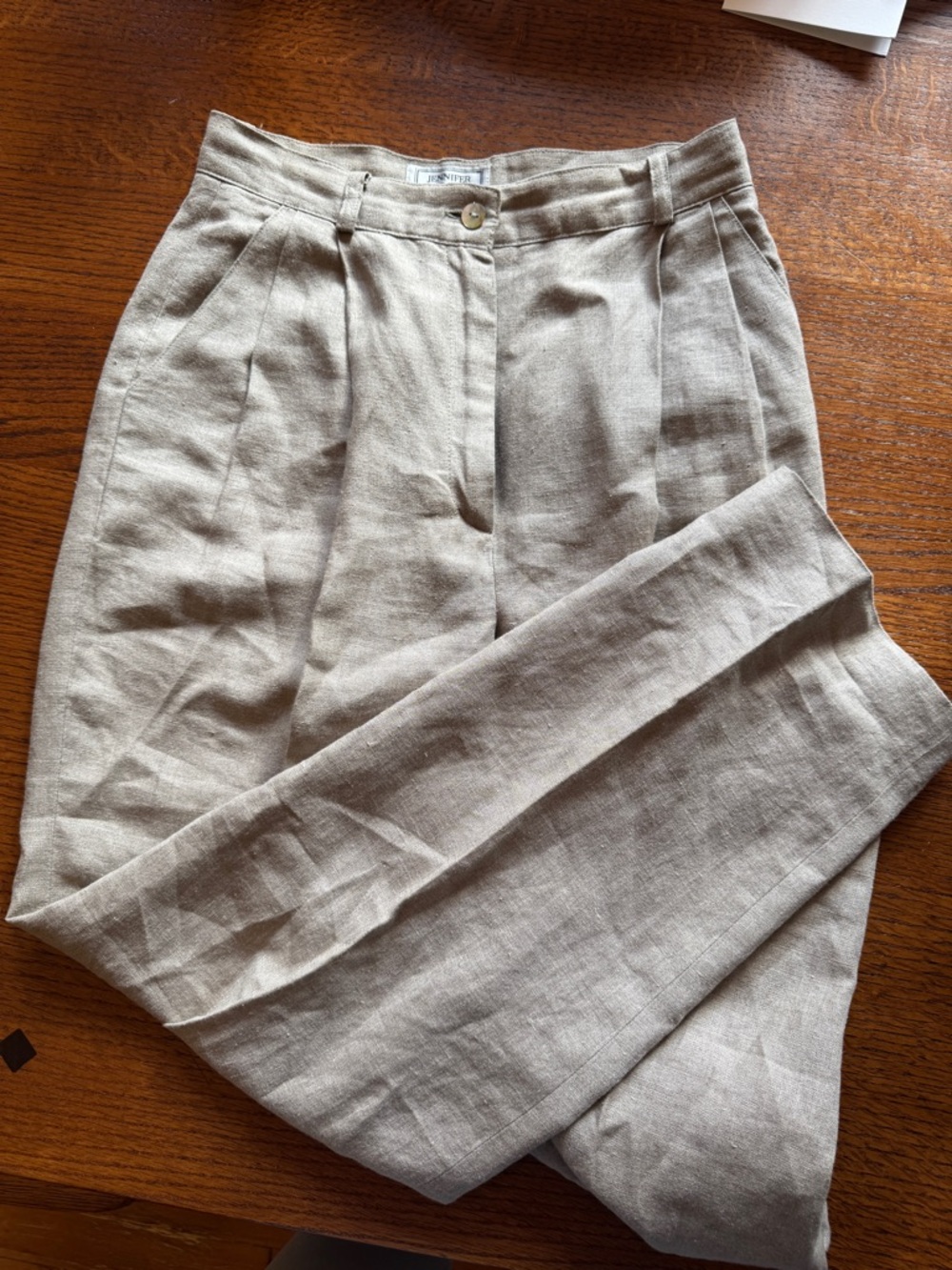 Jennifer Moore 100% Linen Pants